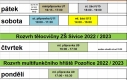 Rozvrh tělocvičen a MF hřiště 2022/2023